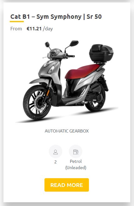 SCOOTER RENTAL IN PAROS - Paros RentalsRent Scooter in paros