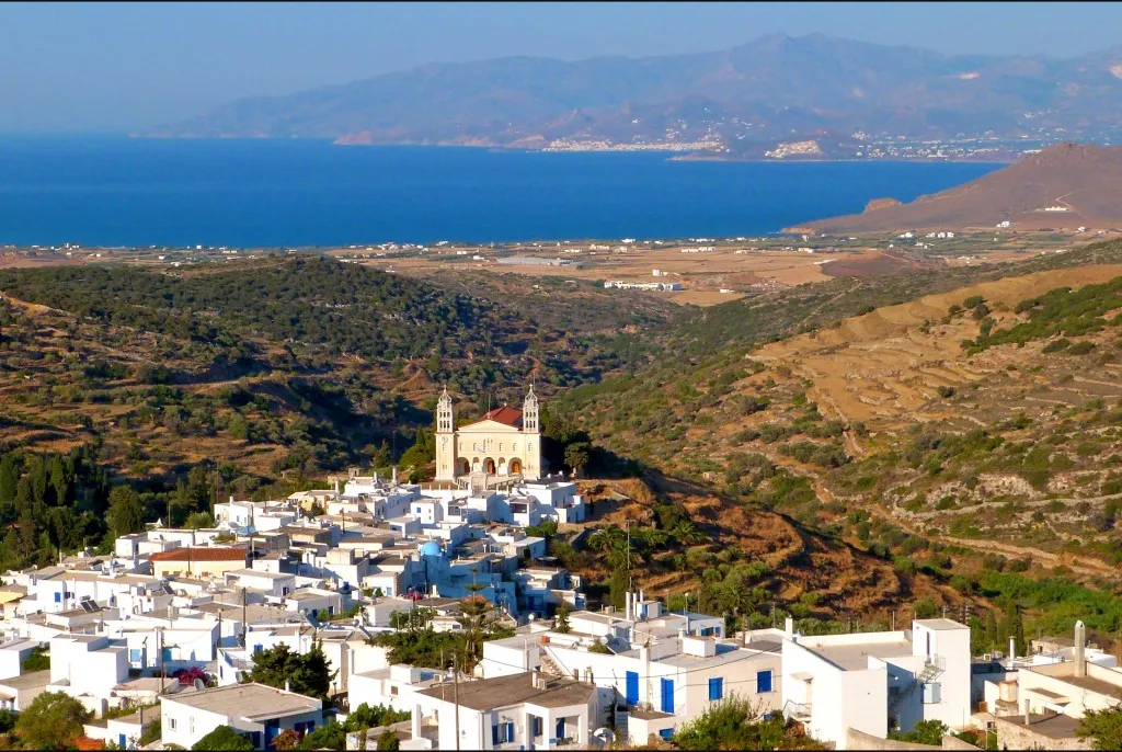 Lefkes village Paros island - panoramic view